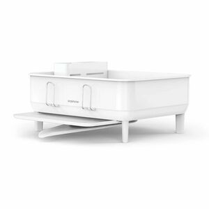 Simplehuman Compact edénytartó, acél, műanyag, FPP, fehér, fehér kép
