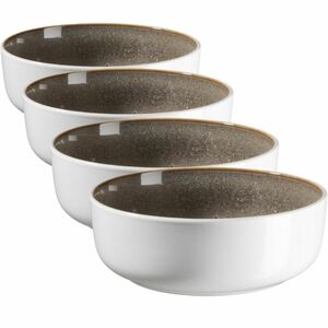 Mäser Lunaria Brown mély tányérkészlet, 18 cm, 4db, barna kép