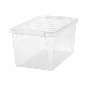 SmartStore Tárolódoboz fehér kapcsokkal Classic, 47 l, 47 l kép