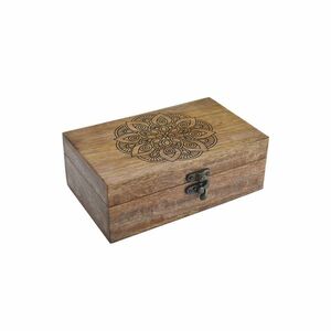 InDecor mangófából készült doboz Mandala, 19 x 11x 6, 5 cm, S kép