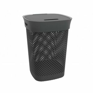 Aldotrade Woolly szennyeskosár 50 l, fekete kép