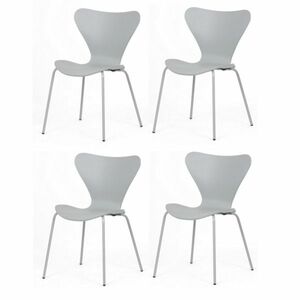 CT-X7034 GREY étkezőszék szett, 4 db, szürke kép
