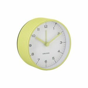 Karlsson 6010GR design ébresztőóra sárga, átmérő 9cm kép
