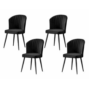 Rubi Black étkezőszék szett, 4 db, fekete kép