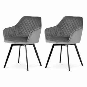 DCH-425 GREY4 étkezőszék szett, 2 db, szürke kép