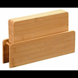 Kesper 58376 5 db-os vágódeszkakészletállványon, 24, 5 x 15, 5 x 0, 9 cm kép