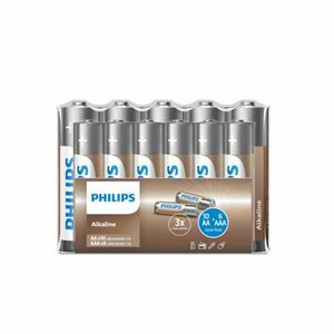 Philips Entry alkáli elem, 10 db AA + 6 db AAA kép