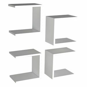 Base White polc, 4 db, fehér kép