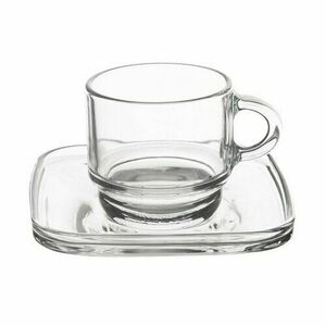 Orion Cozy üvegcsésze szett alátéttel, 6 db, 0, 091ml, 91 ml kép