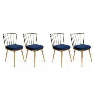 Yildiz Dark Blue étkezőszék szett, 4 db, sötétkék kép
