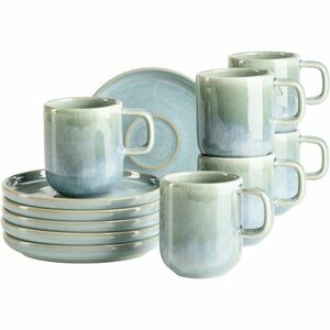 Mäser Espressócsésze-készlet alátétekkel CordeliaAtacama Green, 6+6 db, türkiz kép