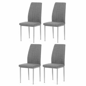 DCL-379 GREY2 étkezőszék szett, 4 db, sötétszürke kép