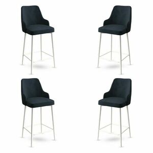 Enox Anthracite and White bárszék szett, 4 db, antracit, 4 db kép