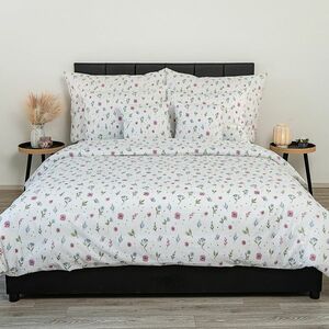 Kvalitex Krep lepedőhuzat Nyári rét, 240 x 220 cm, 2x 70 x 90 cm, 240 x 220 cm, 2 db 70 x 90 cm kép
