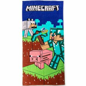 Carbotex Minecraft Gyerek Fedezd fel a világod törölköző, 70 x 140 cm kép