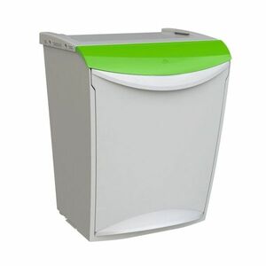 Denox Ekosystem Szelektív hulladékgyűjtő szemetes25 l, zöld - üveg, zöld kép