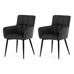 DCH-P3146 GREY2 étkezőszék szett, 2 db, sötétszürke kép