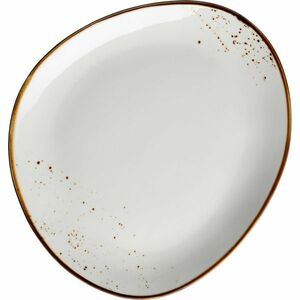 Mäser Ovális tál Pintar White barna pöttyökkel 29x 26 cm, barna, L kép
