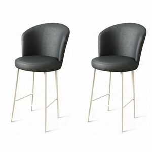 Uras Anthracite and White bárszék szett, 2 db, antracit, 2 db kép