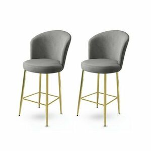 Fora Grey and Gold bárszék szett, 2 db, szürke, 2 db kép