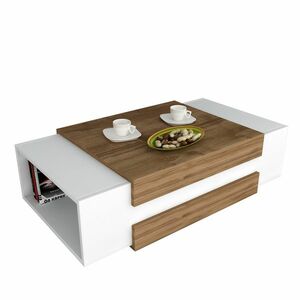 Nora White Walnut konferenciaasztal, fehér kép