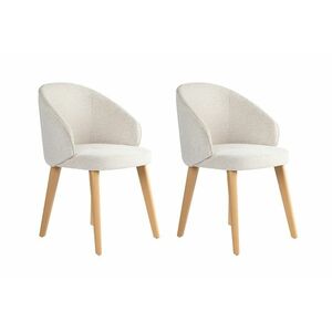 Bentley White and Light Oak étkezőszék szett, 2 db, fehér kép