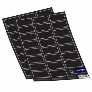 Orion Fűszertartó matricák BLACK 2 x 23 db, fekete kép