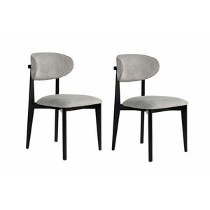Lionte Grey and Black étkezőszék szett, 2 db, szürke kép
