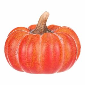 Lyuk nélküli narancssárga tök, kerámia, átmérő 16cm kép