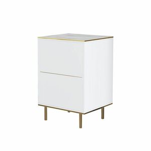 Imaj Marble White éjjeliszekrény, fehér kép