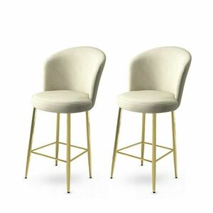 Alte Cream and Gold bárszék szett, 2 db, krém, 2 db kép