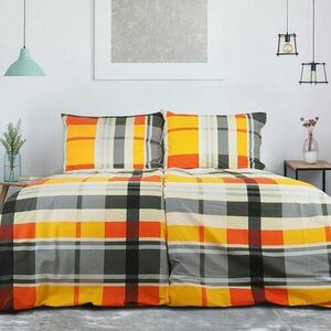 B.E.S. Petrovice Krepové ágynemő Top Class Orangekube, 140 x 200 cm, 70 x 90 cm kép