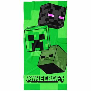 Carbotex Minecraft Mob Head gyermek törölköző, 70 x 140 cm kép