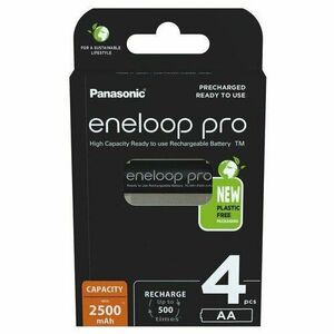 Panasonic BK-3HCDE/4BE 2500mAh Ni-MH Eneloop PROAA akkumulátor készlet kép
