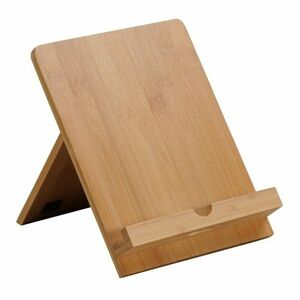 Kesper 58016 Tablet vagy szakácskönyv állványbambusz , 18 x 23 x 19, 2 cm kép