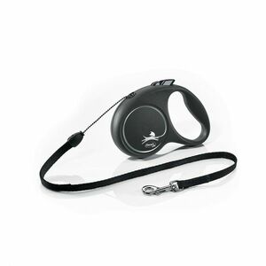 Flexi öntekercselő póráz Black Design S, 5 m, 12kg kép