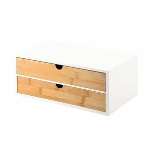 Kesper 58955 Szervező 2 rekesszel, bambusz, 33 x21 x 13, 5 cm kép