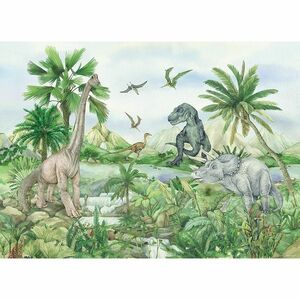 Gyerek fotótapéta Colourful Dino 252 x 182 cm, 4részes kép