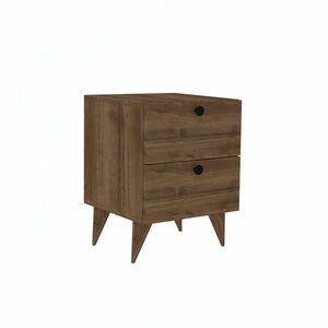 Kada Walnut 2 éjjeliszekrény, sötétbarna kép