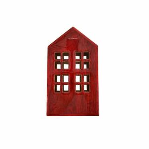 InDecor Mangófából készült házikó, piros, 13 x 8, 5x 22 cm kép