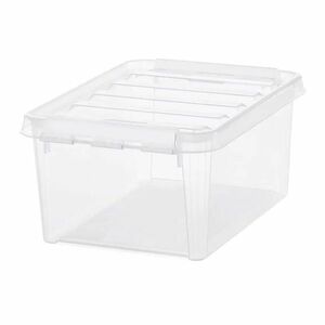 SmartStore Tárolódoboz fehér kapcsokkal Classic, 8l, 8 l kép