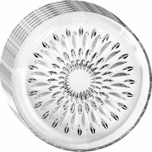 Crystal Bloom 6 db-os üveg desszertes tányér szett 19 cm kép
