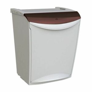 Denox Ekosystem Szelektív hulladékgyűjtő szemetes25 l, barna - biohulladék, barna kép