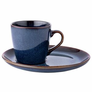 Altom Kerámia csésze alátéttel Reactive Navy Blue310 ml kép