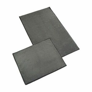Bellatex Fürdőszoba szőnyeg szett, kivágás nélkül BANYGOLD sötét szürke, 60 x 100, 60 x 50 cm, sötétszürke kép
