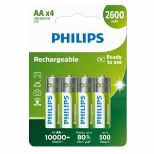 Philips AA 1, 2 V újratölthető elem, 4 db kép