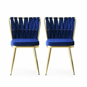Kusakli Navy Blue étkezőszék szett, 2 db, kék, 2 db kép