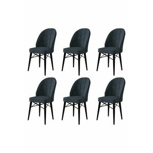 Ritim Anthracite étkezőszék szett, 6 db, antracit kép