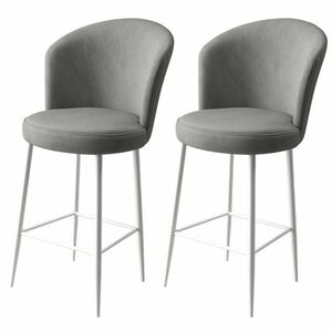 Alte Grey and White bárszék szett, 2 db, szürke, 2 db kép