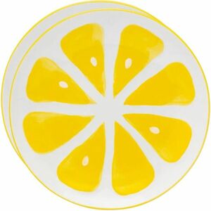 Altom Tropicana kerámia tányérkészlet citrom 20 cm, 2 db, sárga kép